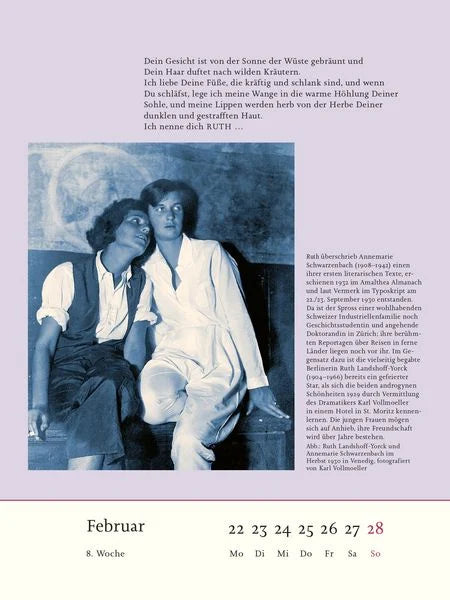 Historisches Foto von Ruth Landshoff-Yorck und Annemarie Schwarzenbach, nachhaltiges Spielzeug & Geschenke