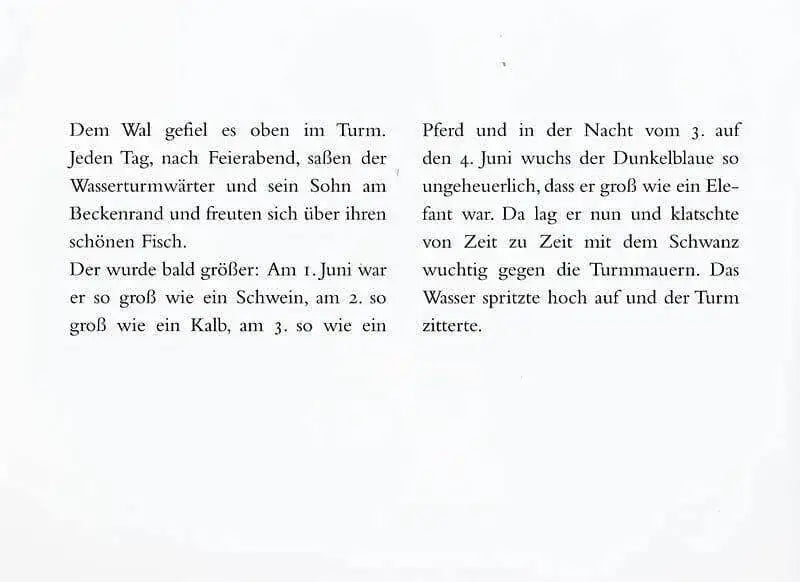 Der Wal im Wasserturm Moritz Verlag