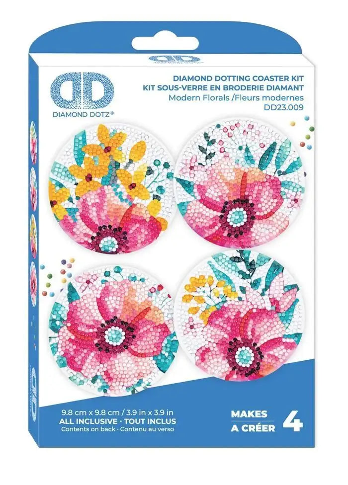 DIAMOND DOTZ - Diamond Painting Untersetzer Blumen