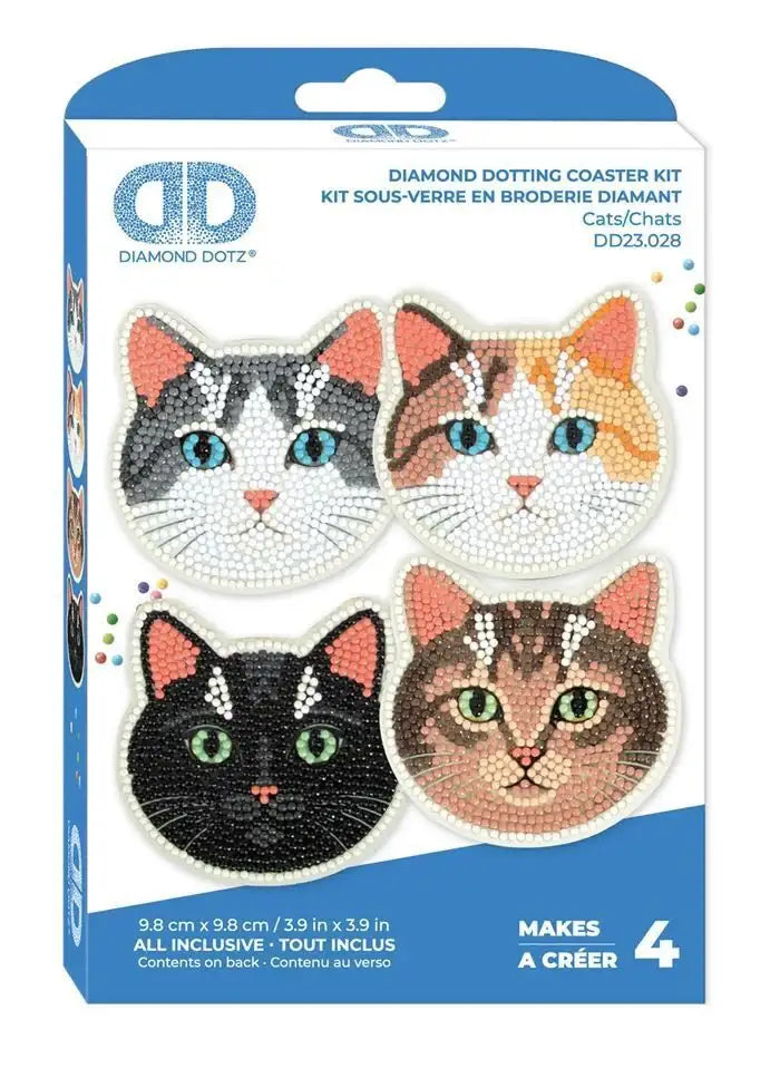diamond-dotz-diamond-painting-untersetzer-katzen-kunstundspiel-1 - kunstundspiel 