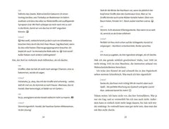 Seiten aus einem Kinderbuch mit Dialogen über Giraffen und Gartenabenteuer, ideal für nachhaltiges Spielzeug & Bücher