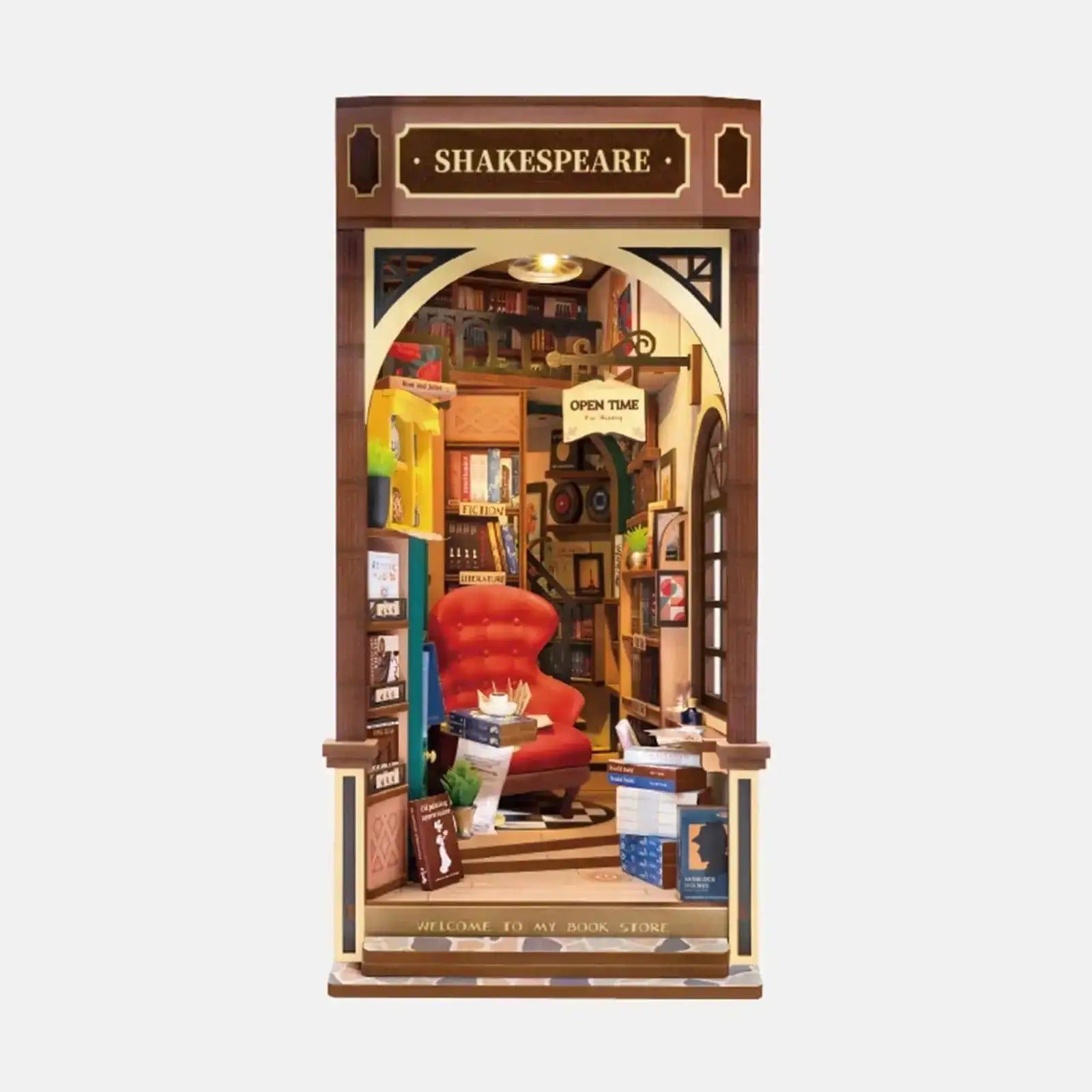 DIY Buchstütze - Book Nook Shakespeare Bookstore Robotime