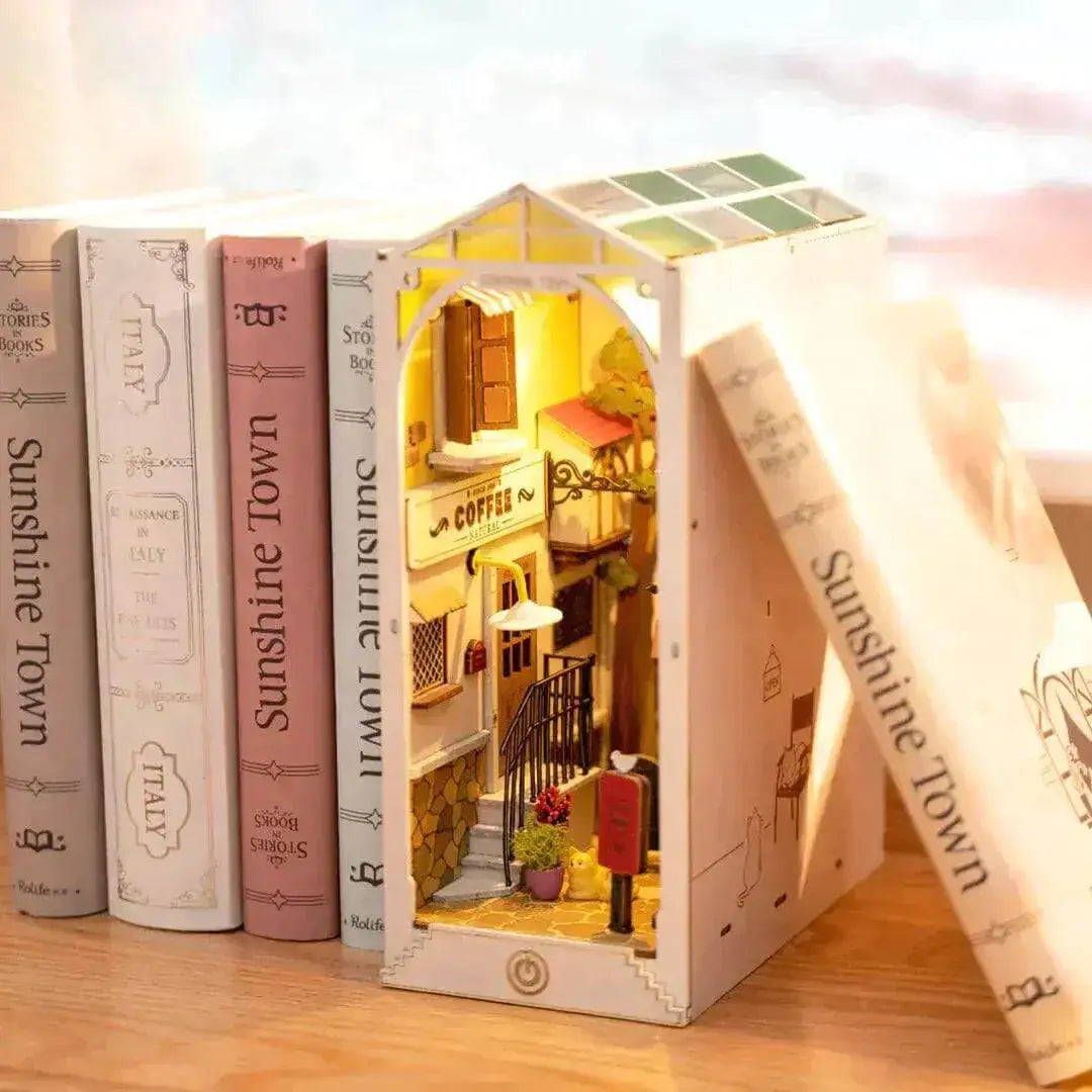 DIY Buchstütze - Sunshine Town Robotime