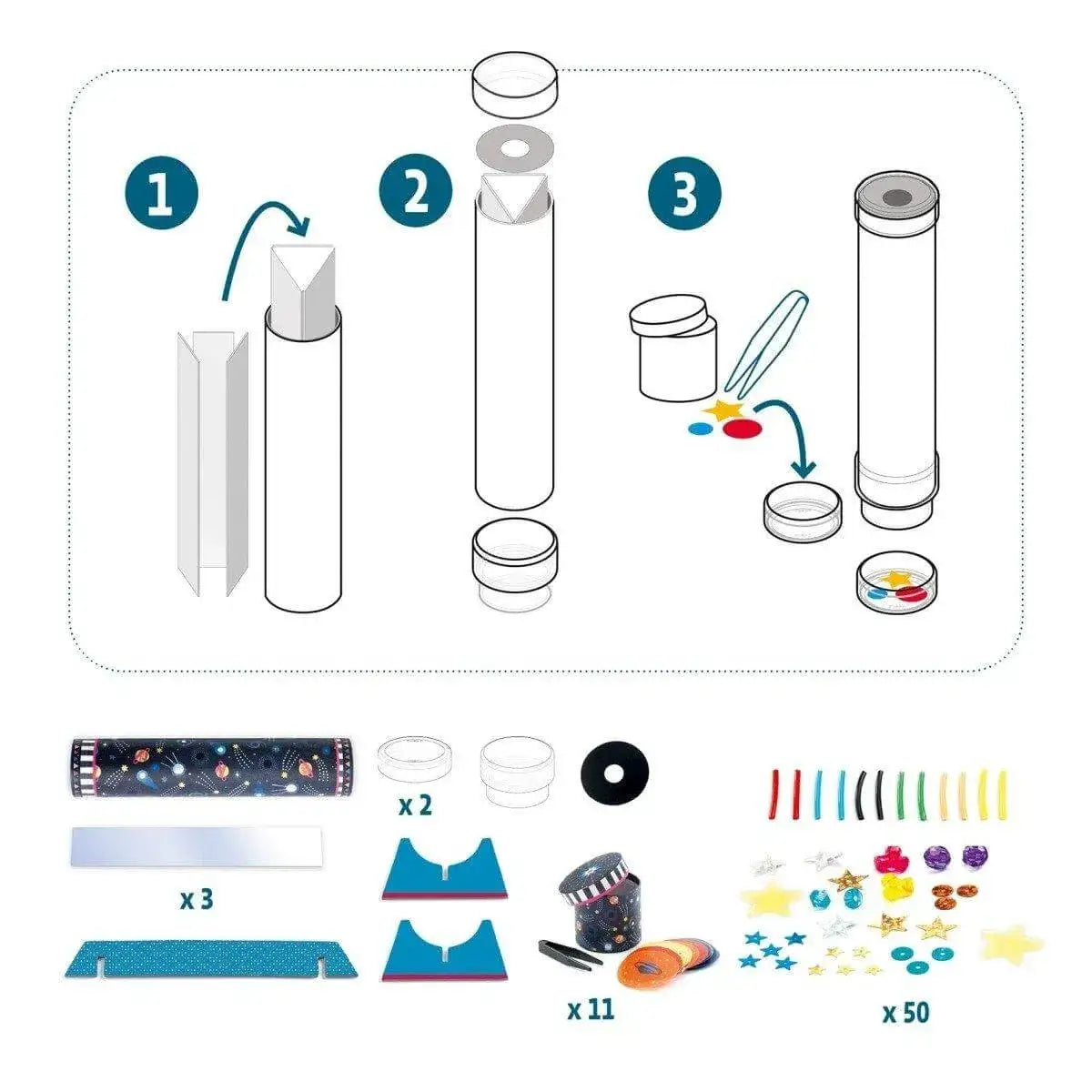 DIY Kaleidoskop Raumfahrt Djeco