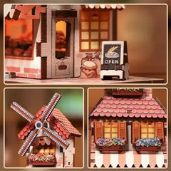 DIY - Mill bakery Mini Book Nook Windmühlen Bäckerei