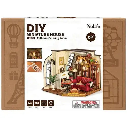 DIY Miniatur - Catherine´s Living room Wohnzimmer - dg175 Robotime