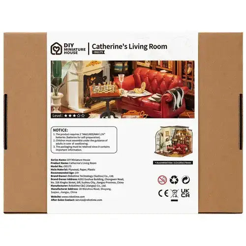 DIY Miniatur - Catherine´s Living room Wohnzimmer - dg175 Robotime
