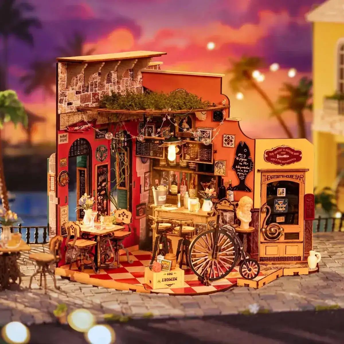 DIY Miniatur Haus Cheers Bar Dining DG173 - DG173 Robotime