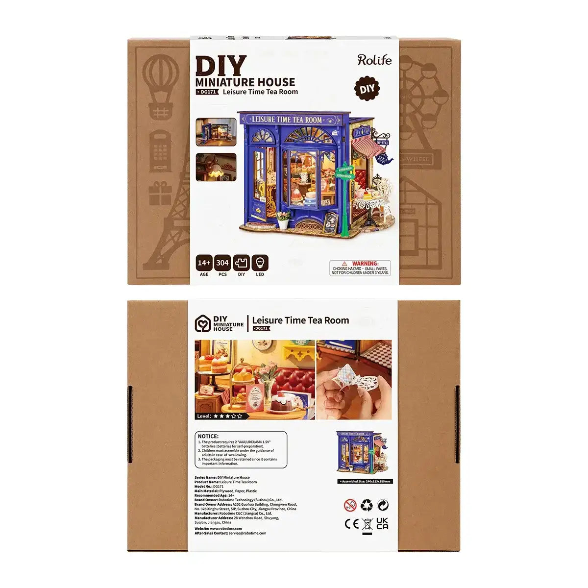 DIY Miniatur Haus Teestube Time Tea Room DG171 - DG171 Robotime