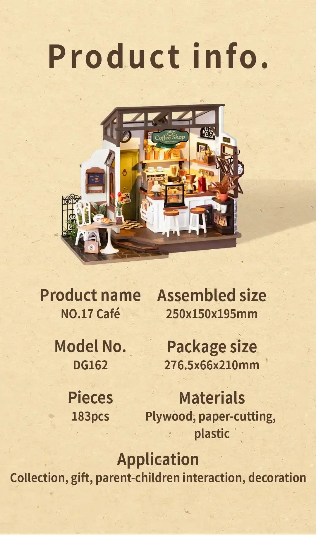 DIY Miniatur - Slow Life Café DG162 - DG162 Robotime