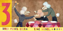 drei-pudel-essen-eine-nudel-kunstundspiel-3 - kunstundspiel 