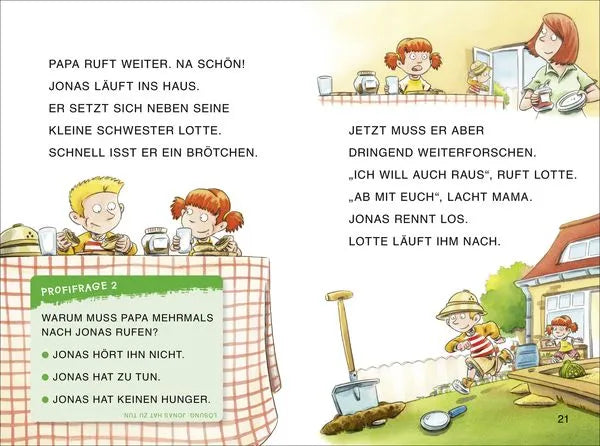 duden-leseprofi-grossbuchstaben-das-geheimnis-der-dinospur-erstes-lesen-gebundene-ausgabe-annette-neubauer3 - kunstundspiel 