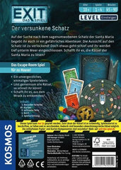 EXIT Das Spiel: Der versunkene Schatz – Escape-Room-Spiel für zu Hause, ab 10 Jahren, nachhaltig & spannend