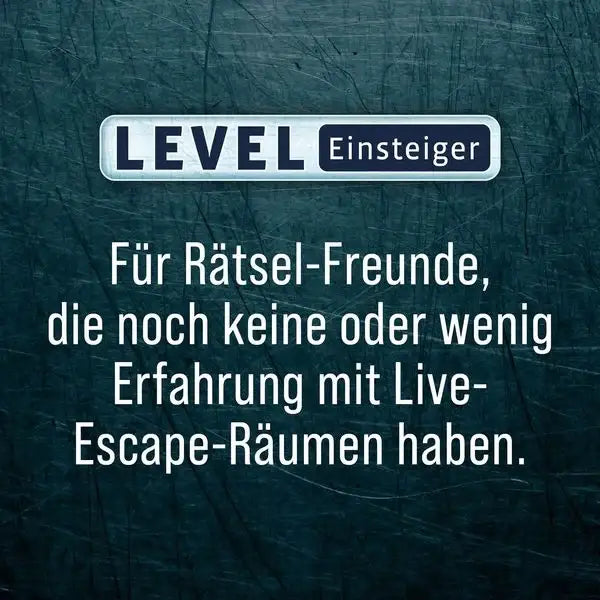 Level Einsteiger: Für Rätsel-Freunde mit wenig Live-Escape-Raum-Erfahrung