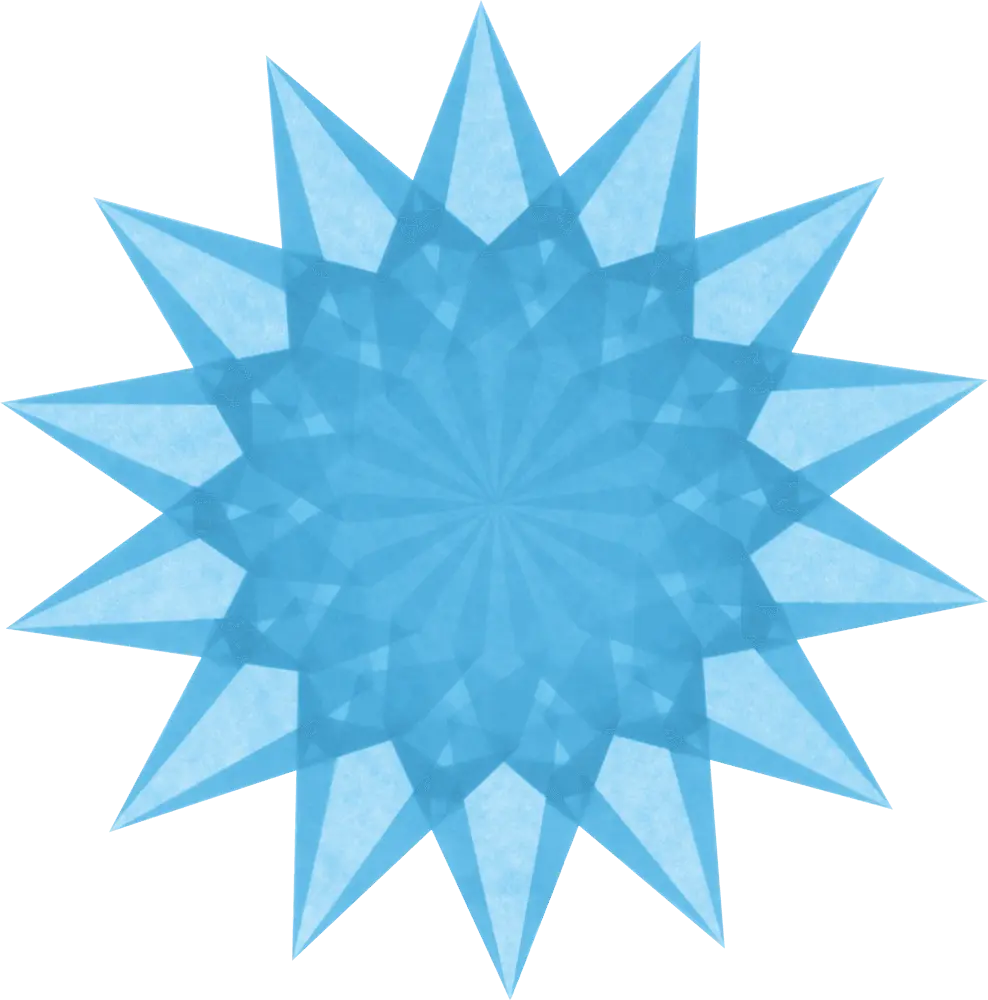 Wundervolle Fenstersterne - gelb, weiss und blau