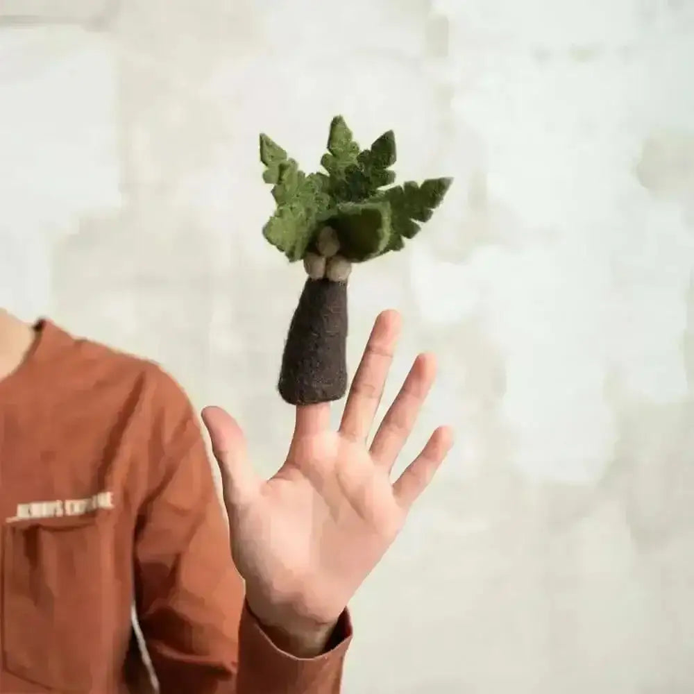 Fingerpuppe Filz - Dino Palme Blossify
