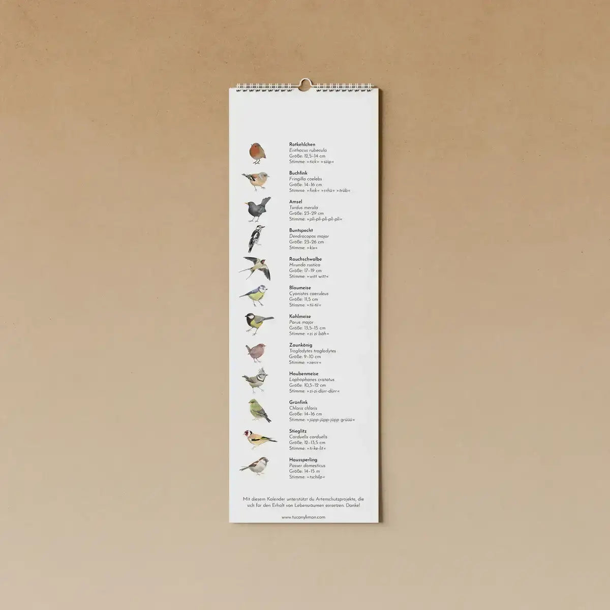 Geburtstagskalender - Gartenvögel - 91288240 tucán y limón