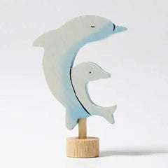 Geburtstagsstecker Delfin und Kind Grimms