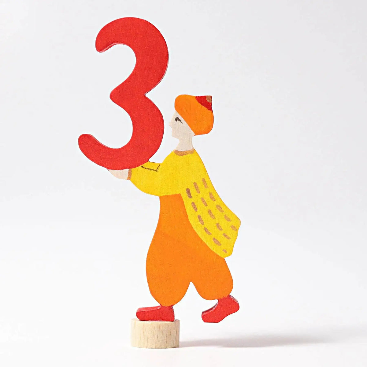 Geburtstagsstecker Märchenfigur Zahl 3 Grimms