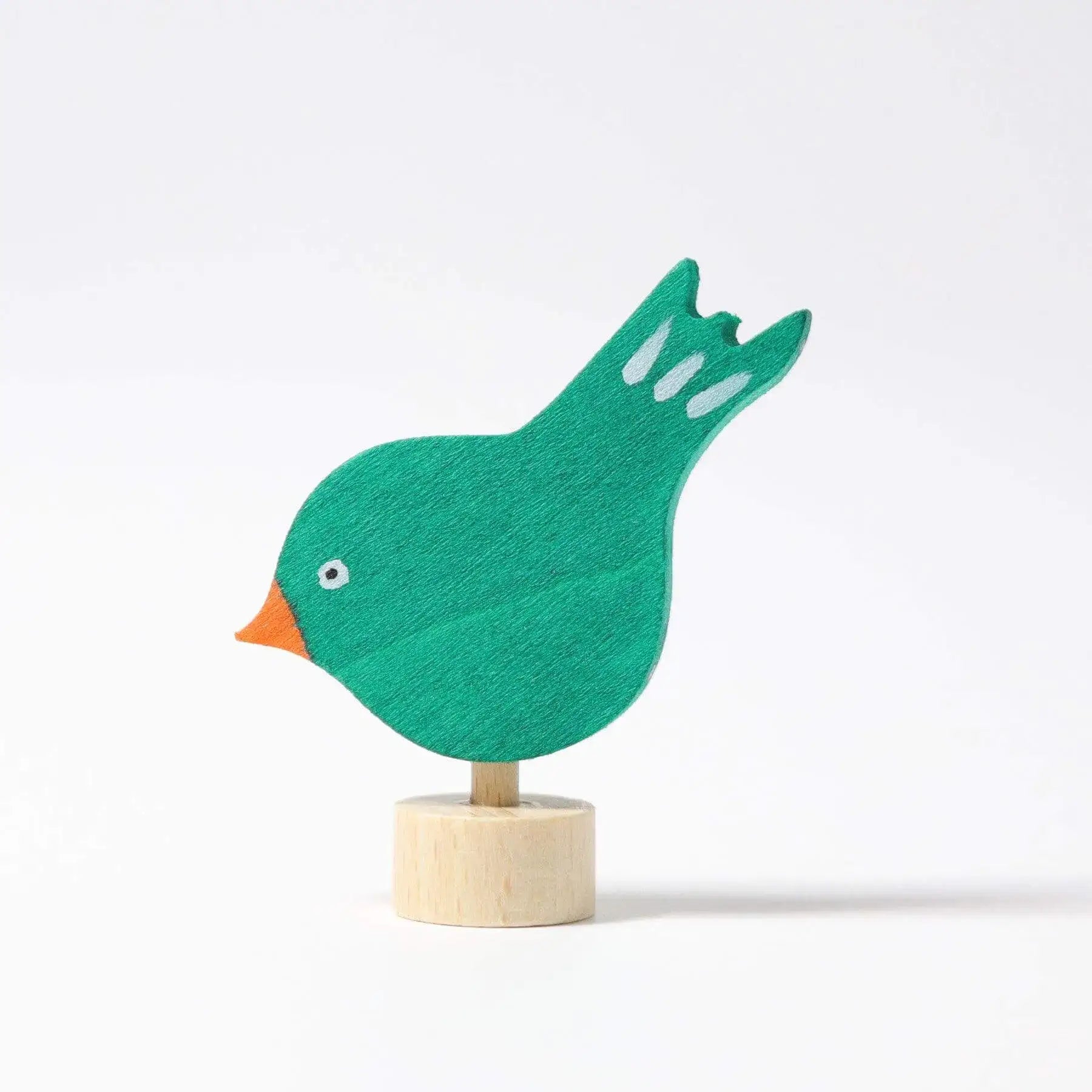Geburtstagsstecker pickender Vogel Grimms