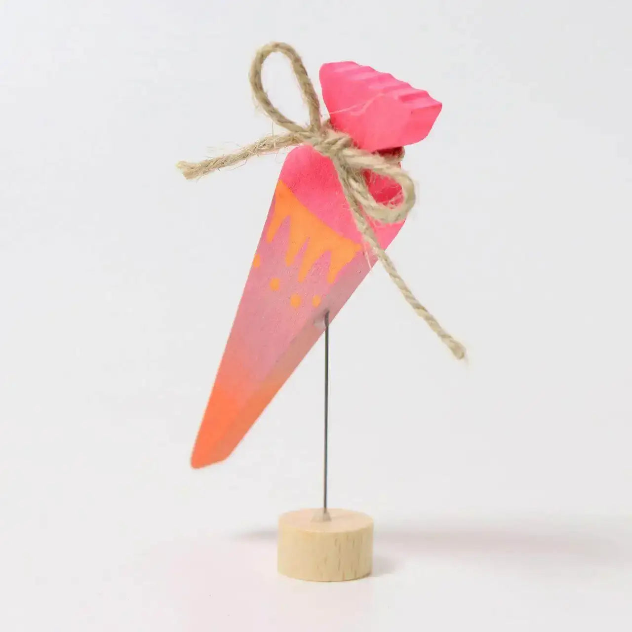 Geburtstagsstecker Schultüte - Neonpink Grimms