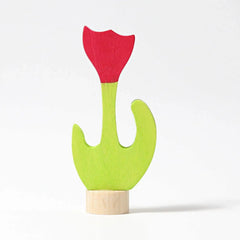 Geburtstagsstecker Tulpe rot Grimms