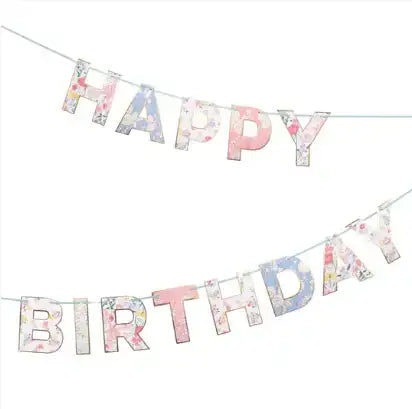 Girlande Blumen "Happy Birthday" Meri Meri