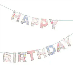 Girlande Blumen "Happy Birthday" Meri Meri