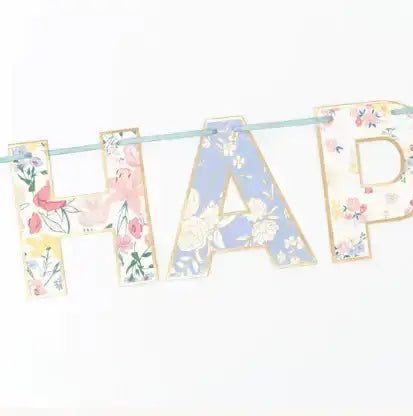 Girlande Blumen "Happy Birthday" Meri Meri