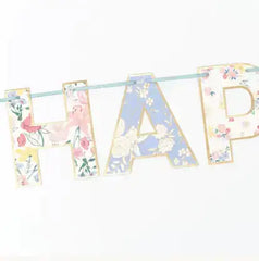 Girlande Blumen "Happy Birthday" Meri Meri