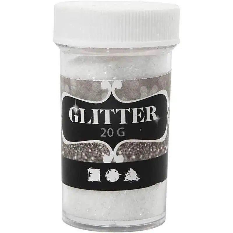 Glitter 20g weiß cchobby