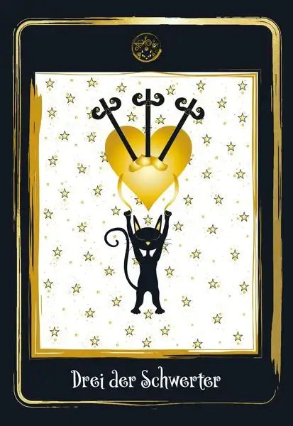 golden-black-cat-tarot-hochwertige-stuelpdeckelschachtel-mit-goldfolie-gebundene-ausgabe-helena-de-almeida5 - kunstundspiel 