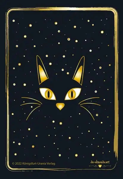 golden-black-cat-tarot-hochwertige-stuelpdeckelschachtel-mit-goldfolie-gebundene-ausgabe-helena-de-almeida7 - kunstundspiel 