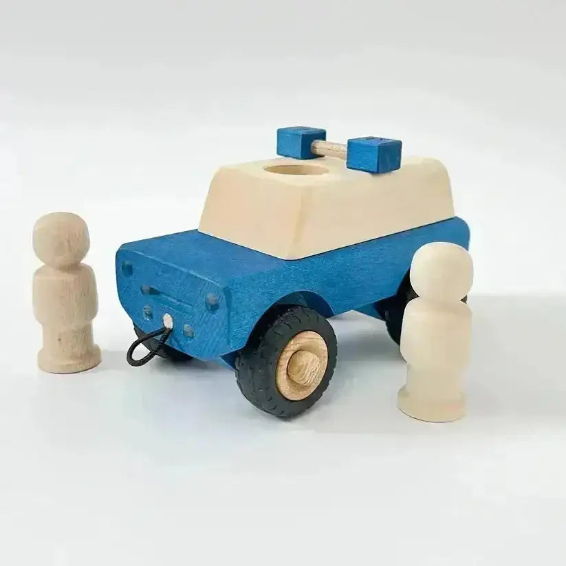 Holzauto Pippa Polizei - 110 Holler poller