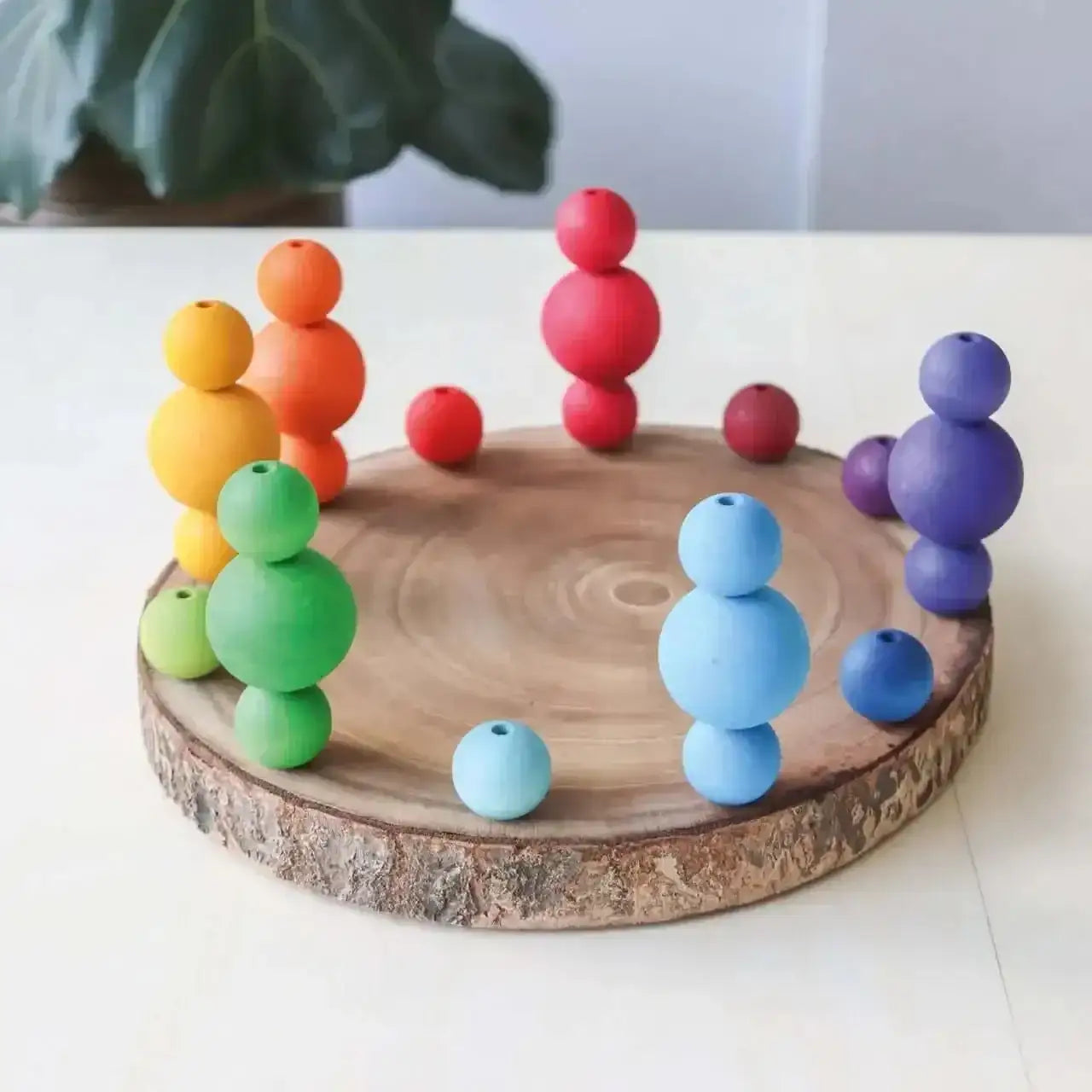 Holzkugeln Regenbogen Grimms