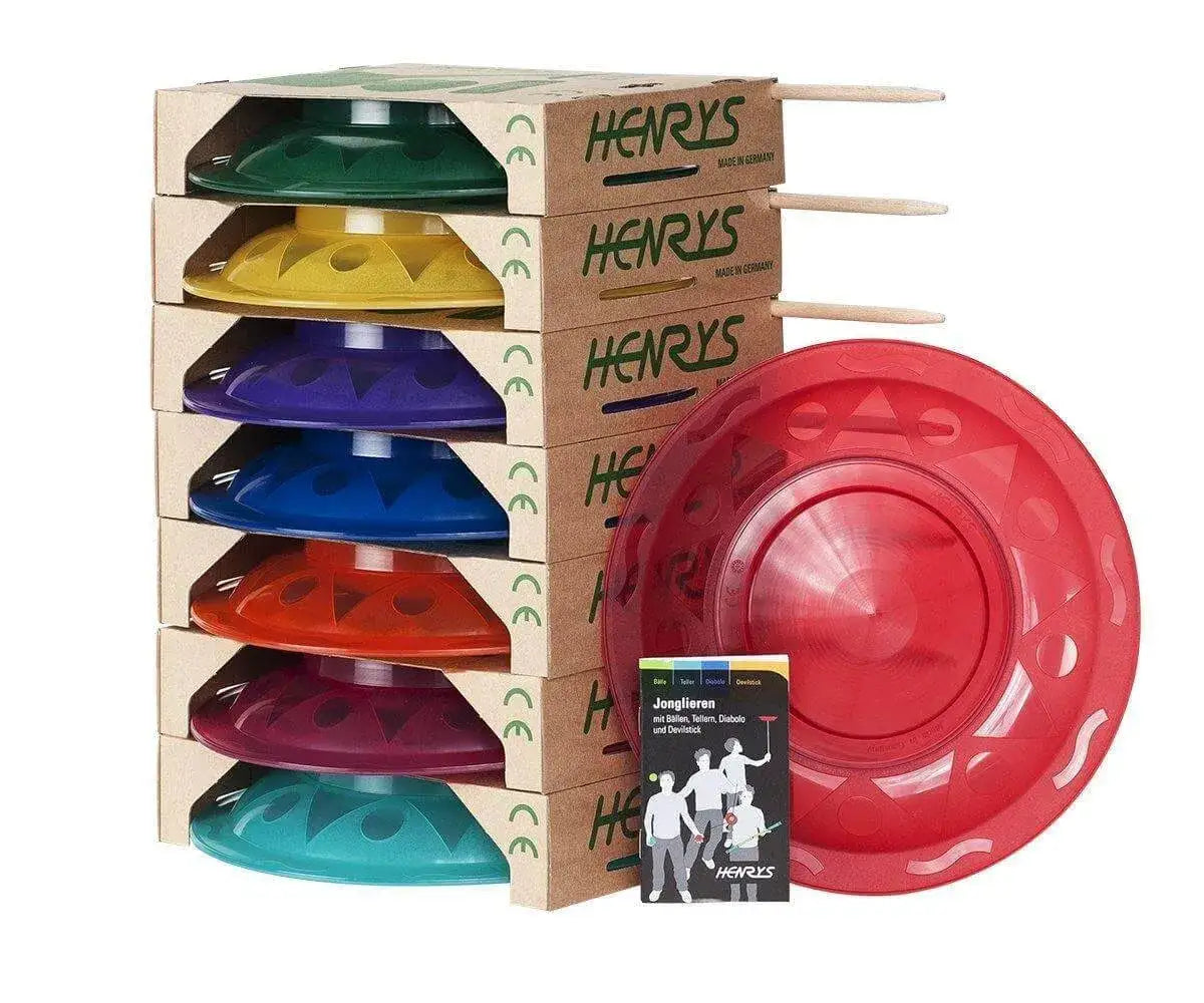 Jonglierteller Set grün (oberstes auf dem Bild) Henrys