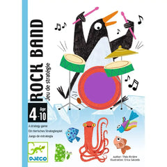 Rock Band Strategiespiel für Kinder 4-10 Jahre mit Pinguin und Meerestieren, nachhaltiges Spielzeug