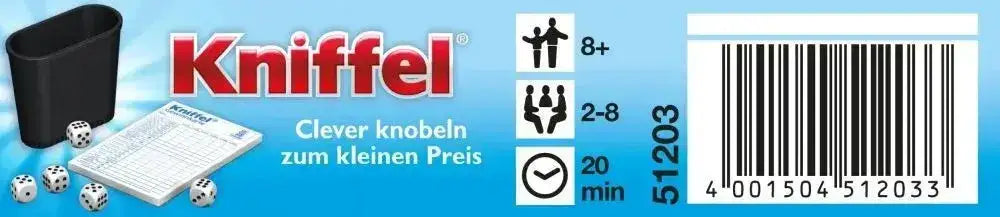 Kniffel - Reisespiel in der Metalldose - 52400302 Schmidt Spiele