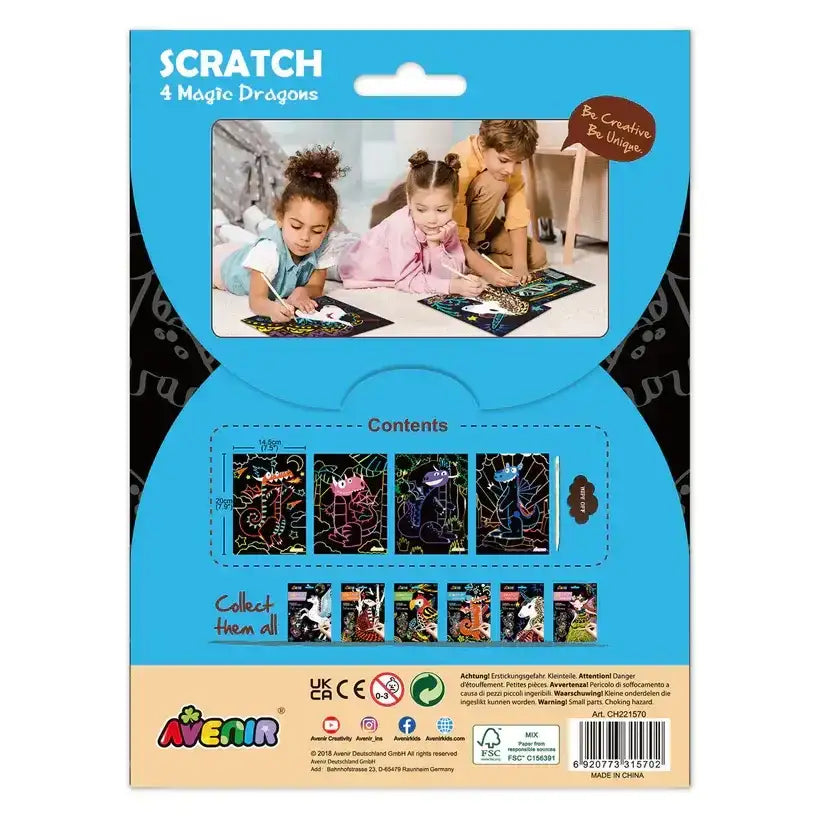 Kratzbilder Drachen - CH221570 Carletto
