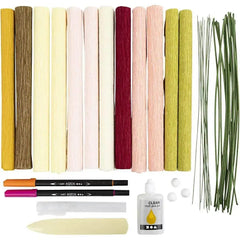 Kreativ Set Kreppblume 3 cchobby