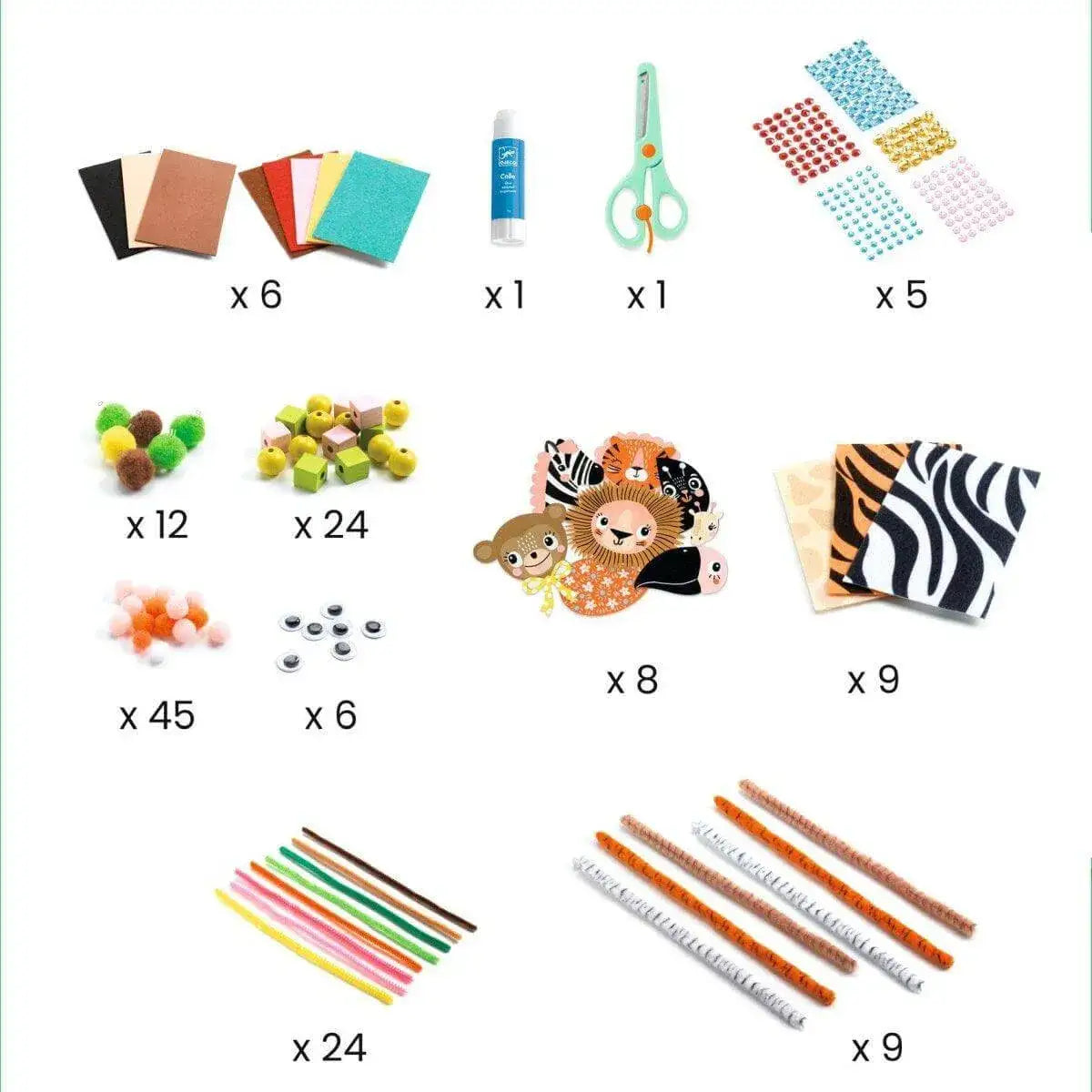 Kreativbox Dschungeltiere Djeco