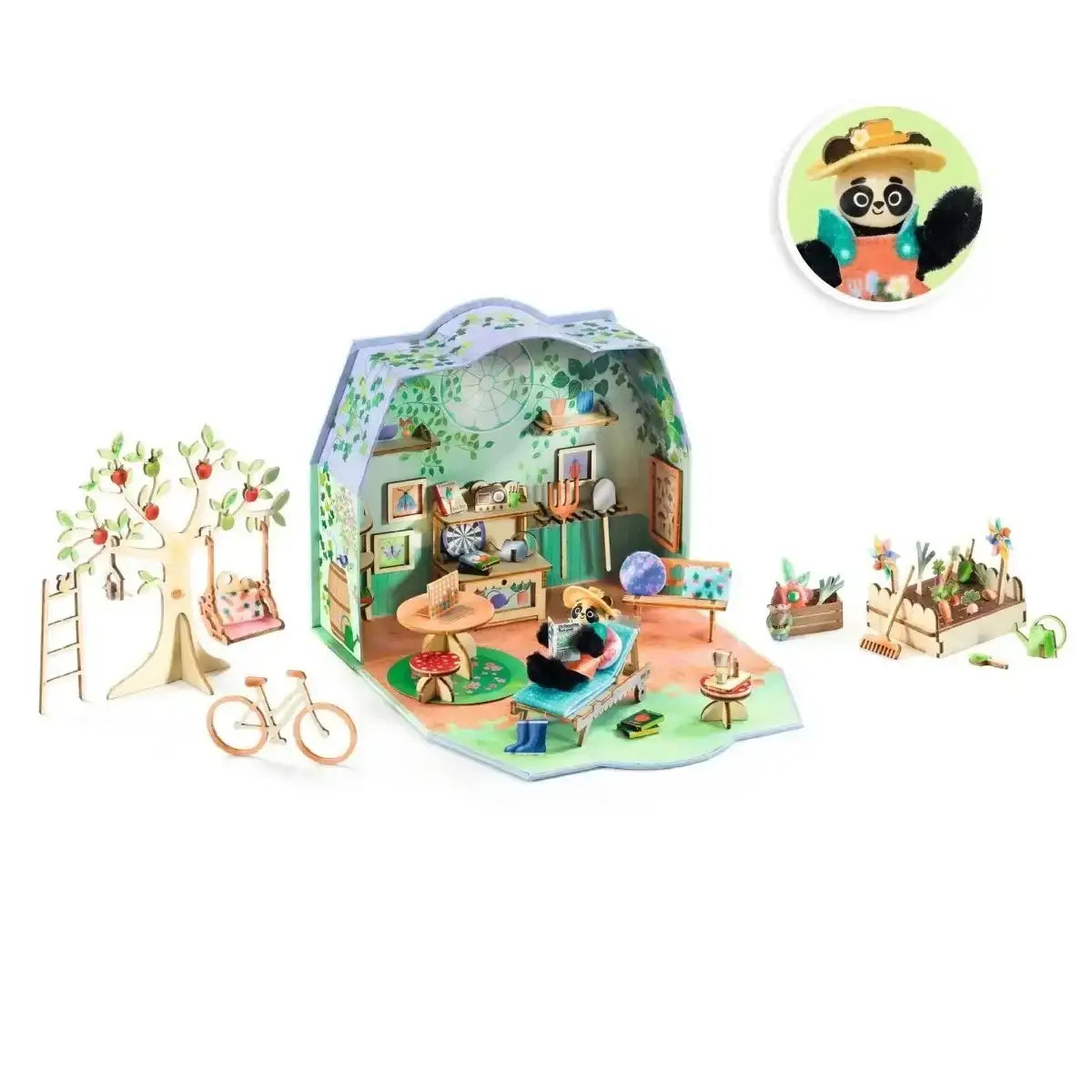 Mi House Olive – Kreatives Modellbau-Set für kleine Künstler - Djeco