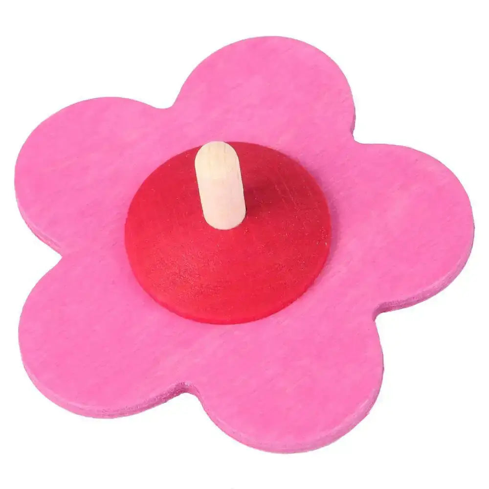 Kreisel Blume (verschiedene Farben) Beck Holzspielzeug