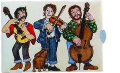 Lebende Karte zum Ziehen Musikanten
