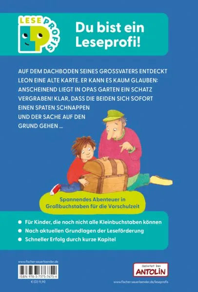 Leseprofi Buch für Vorschulkinder – spannendes Abenteuer mit Großbuchstaben, ideal für Leseförderung und schnellen Lernerfolg