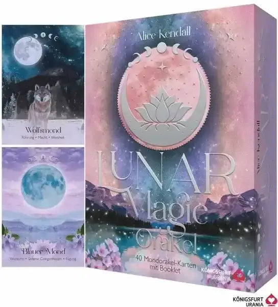 Lunar Magic Orakel - 40 Mondorakel-Karten mit Booklet - 9783868268263 Königsfurt Urania