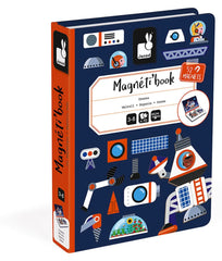 Janod Magnéti'book Cosmos: Magnetisches Spielbuch mit 52 Magneten für Kinder ab 3 Jahren, Weltraum-Thema