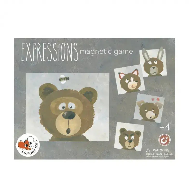 Magnetisches Ausdrucksspiel mit Bären und Tiergesichtern für Kinder ab 4 Jahren, nachhaltiges Spielzeug