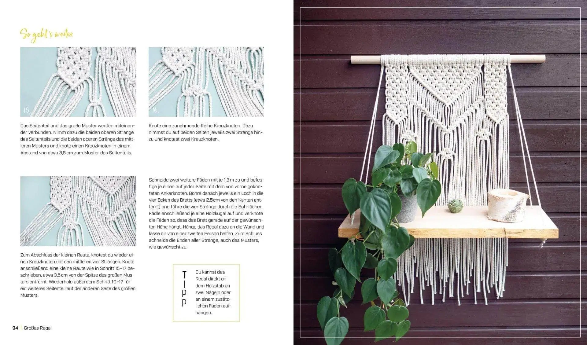 Makramee super easy - von Schlüsselanhänger bis Blumenampel - schnelle Knüpfprojekte für dich und dein Zuhause EMF-Verlag