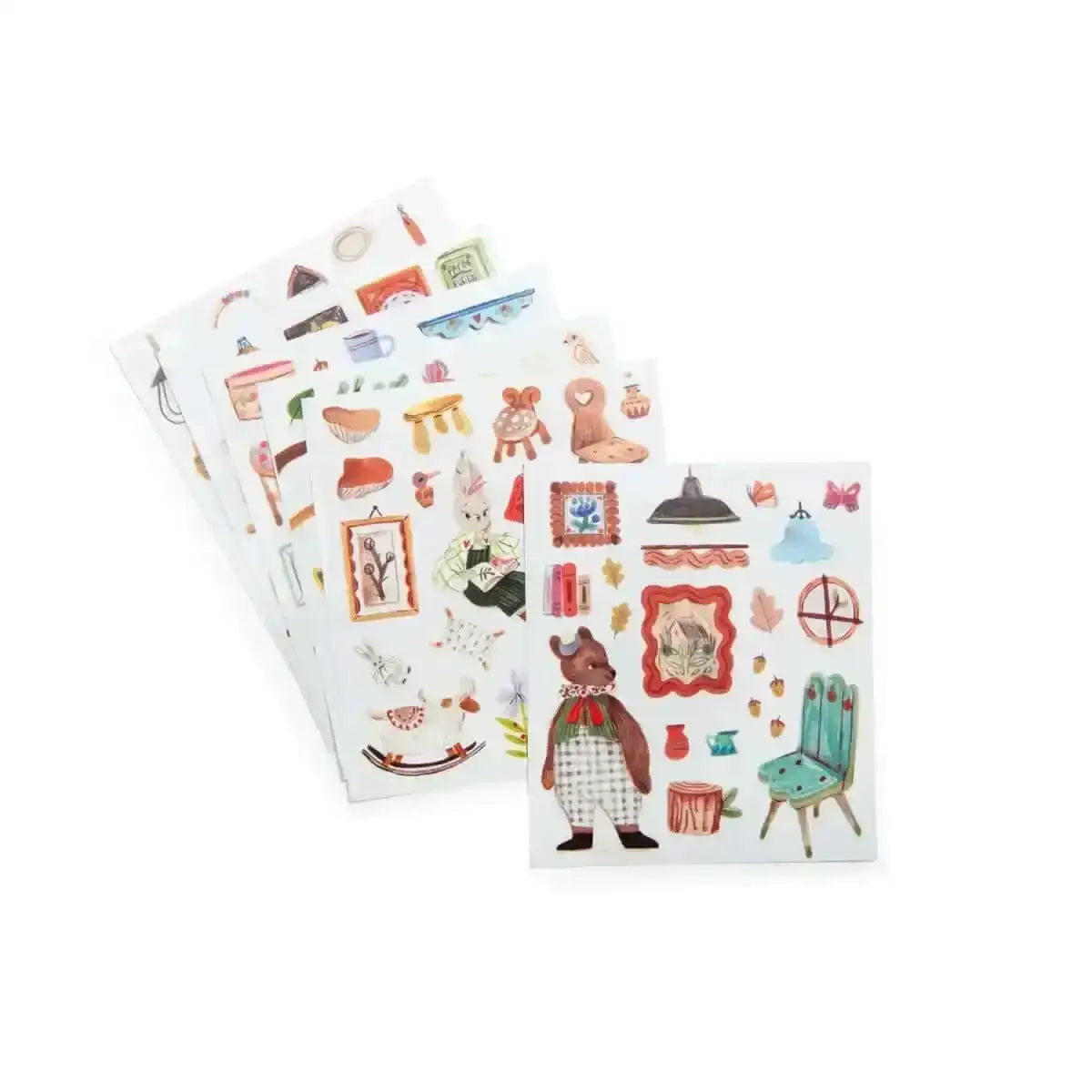 Malbuch mit Stickern Minouchkas Djeco